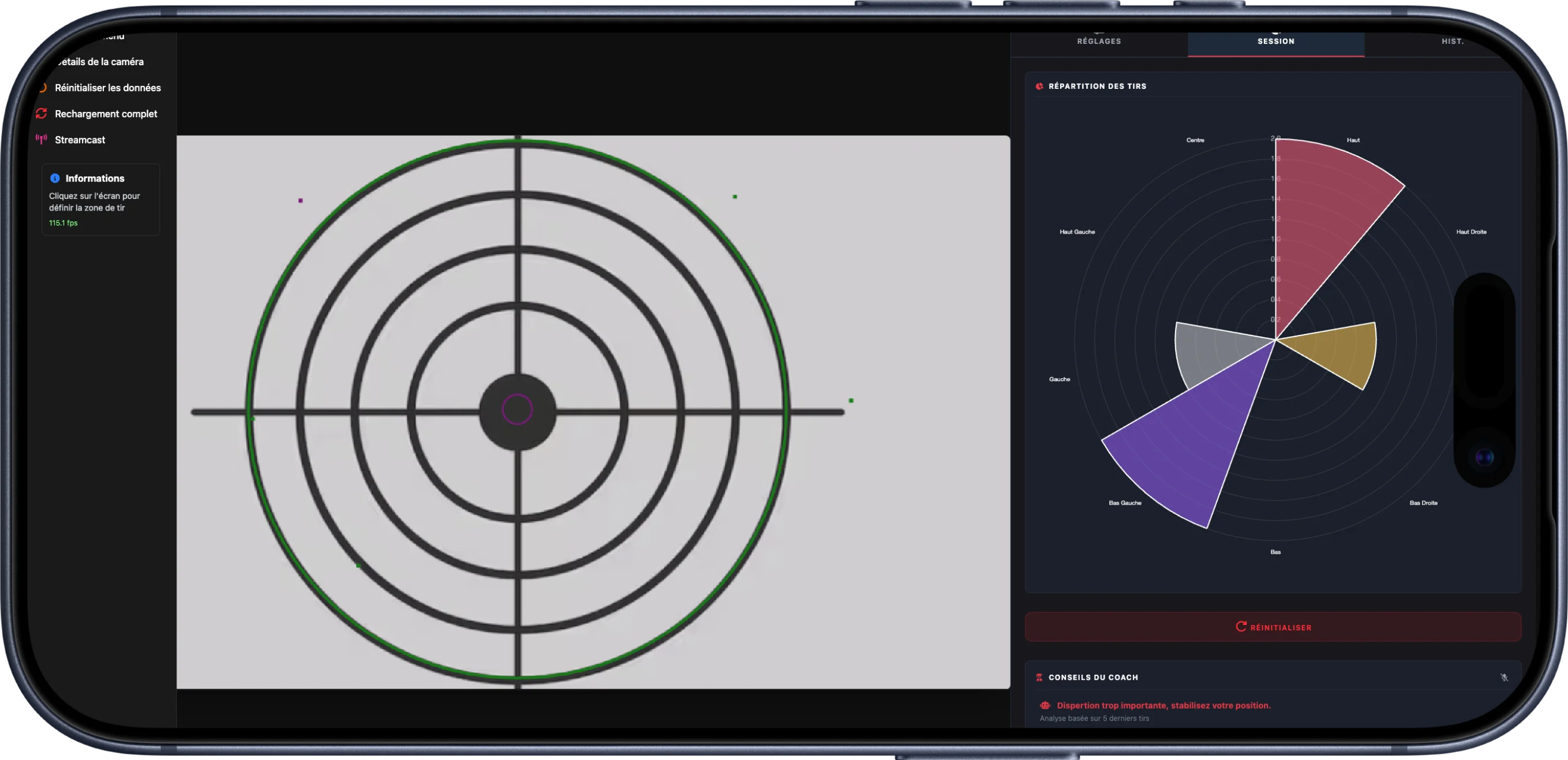 Target Tech sur iPhone